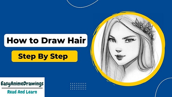 How To Draw Hair Step By Step 7969